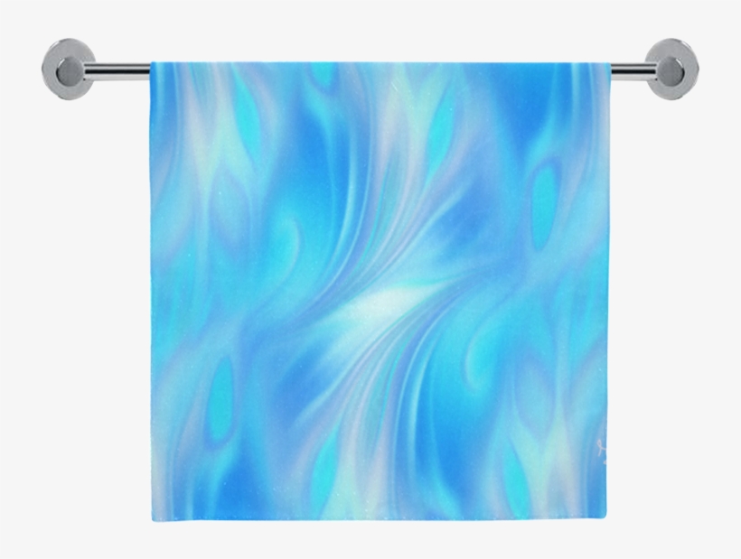 Blue Waves Bath Towel - Champagne, transparent png download
