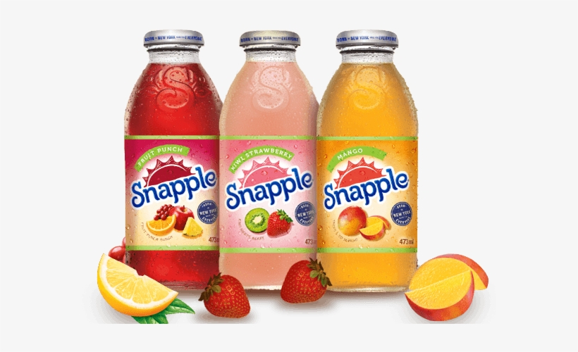Bottles Of Snapple Soft Drinks - Snapple Kiwi Strawberry, 16 Fl Oz Glass Bottle, transparent png download