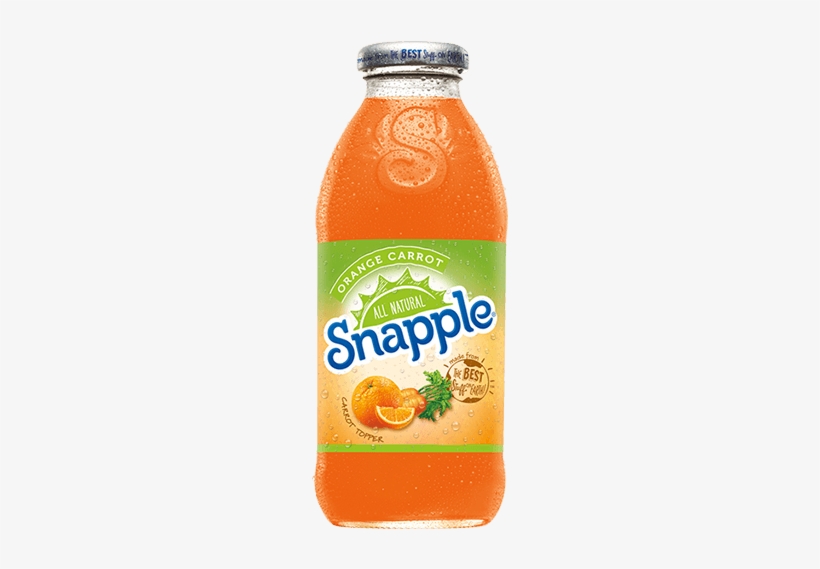 Snapple Orange Carrot Juice Drink Snapple Peach Mangosteen PNG Image