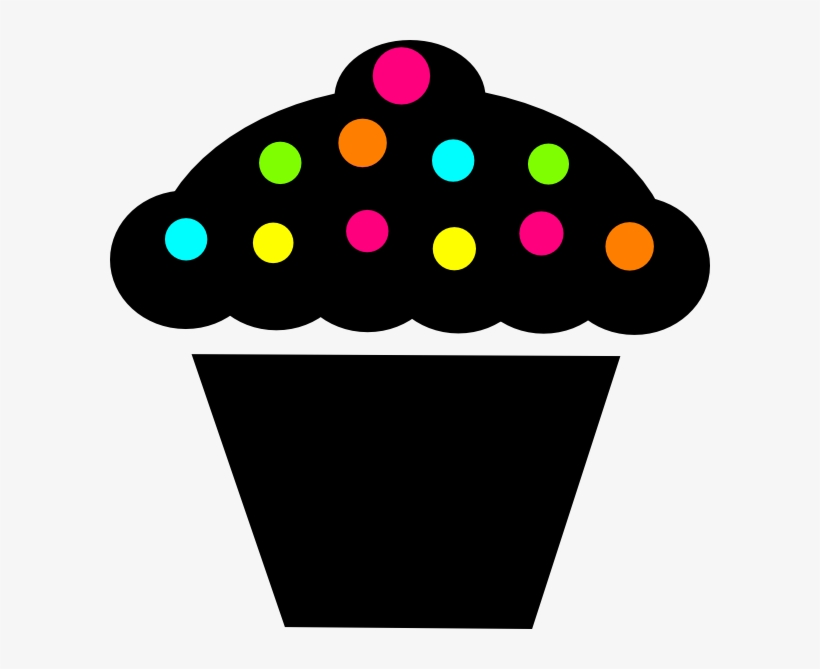 Polka Dot Cupcake Clip Art At Clker - Cake Animation Png, transparent png download