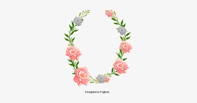 Hand-painted Lace Frame, Simple And Elegant, Flower - Portable Network Graphics, transparent png download