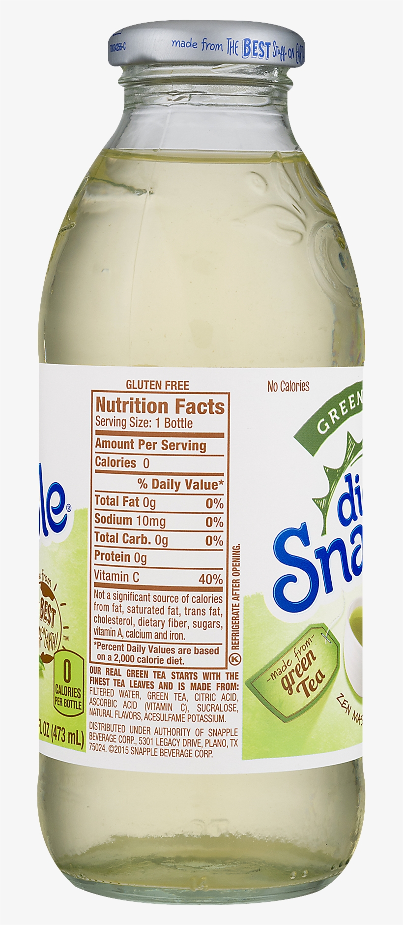 Snapple Lemonade, 16 Fl Oz Plastic Bottle, transparent png download