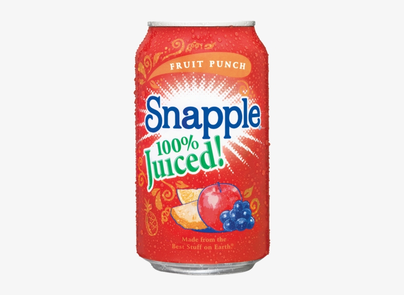 Snapple Fruit Drink - Snapple 100% Juiced Fruit Punch 11.5 Oz Pack Of 24, transparent png download