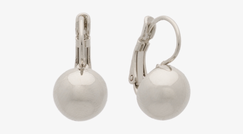 Silver Polished Ball Drop - Silver, transparent png download
