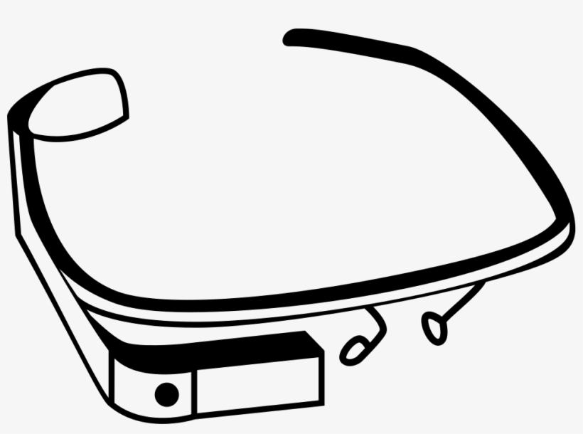 Google Glass Upper Frontal View Comments - Google Glasses Icon, transparent png download