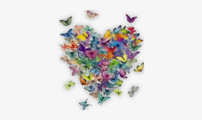 Butterfly-heart - Butterfly Heart, transparent png download