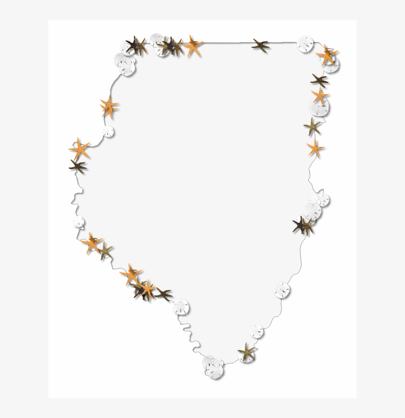 A Map Of Dixie With A Thin Black Outline, Inner Drop - Motif, transparent png download