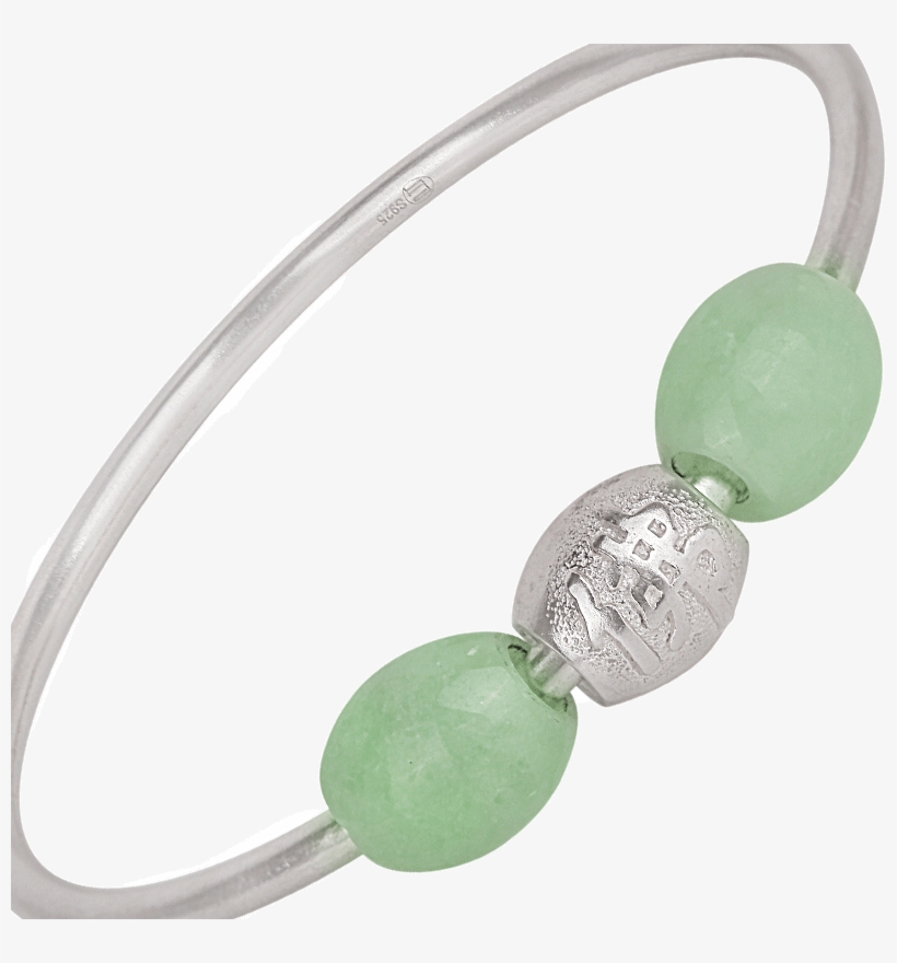 Ph7 Silver Jewelry 925 Silver Bracelet Female Simple - Jade, transparent png download