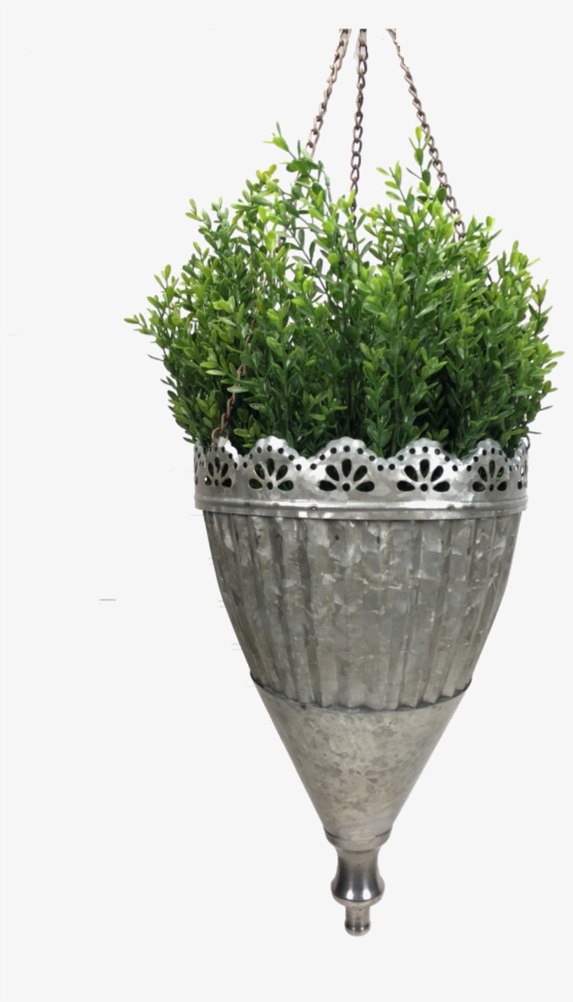 Galvanized Hanging Planter - Galvanization, transparent png download