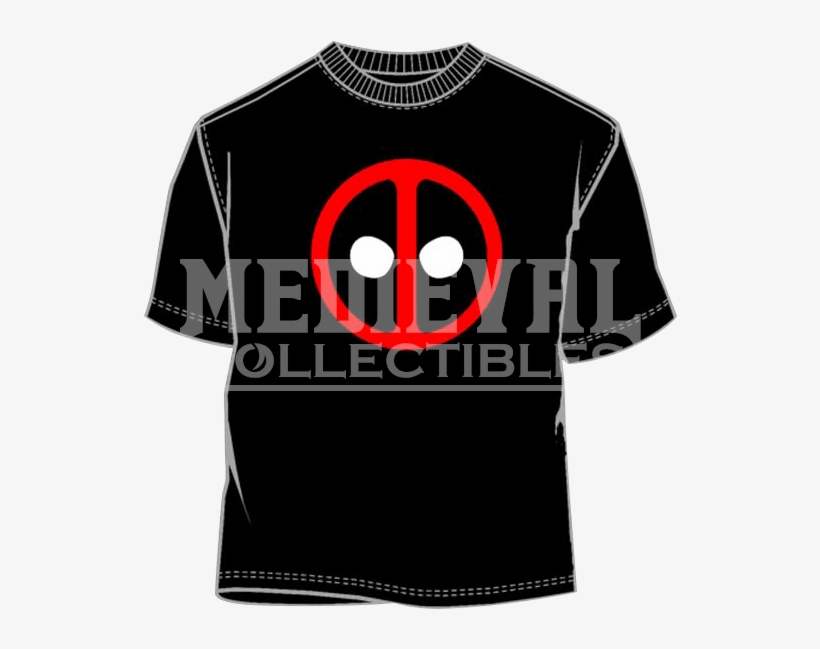Deadpool Icon Black T-shirt - Iron Man, transparent png download