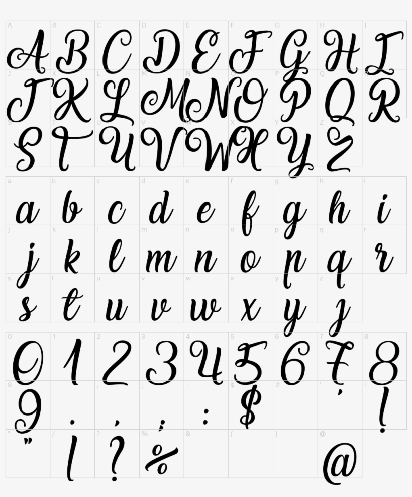 Font Characters - Thinking Of Betty Font, transparent png download