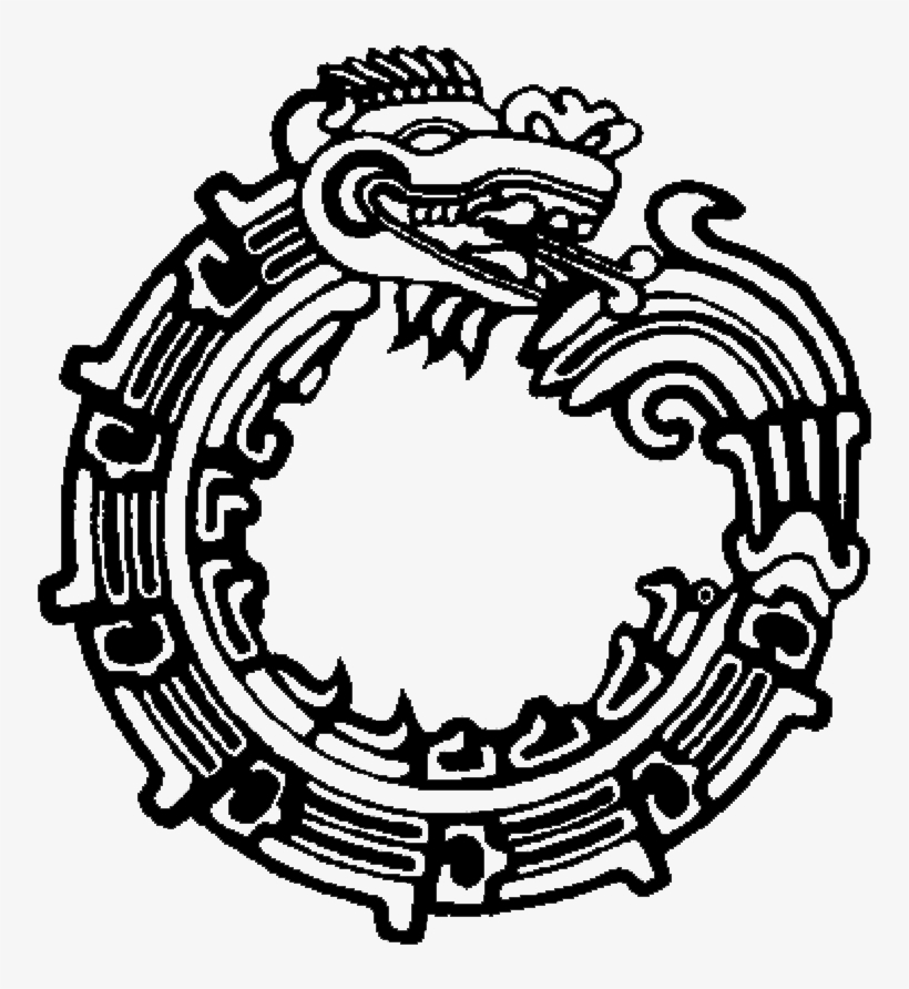 Person With Mayan Tato - Aztec Ouroboros, transparent png download