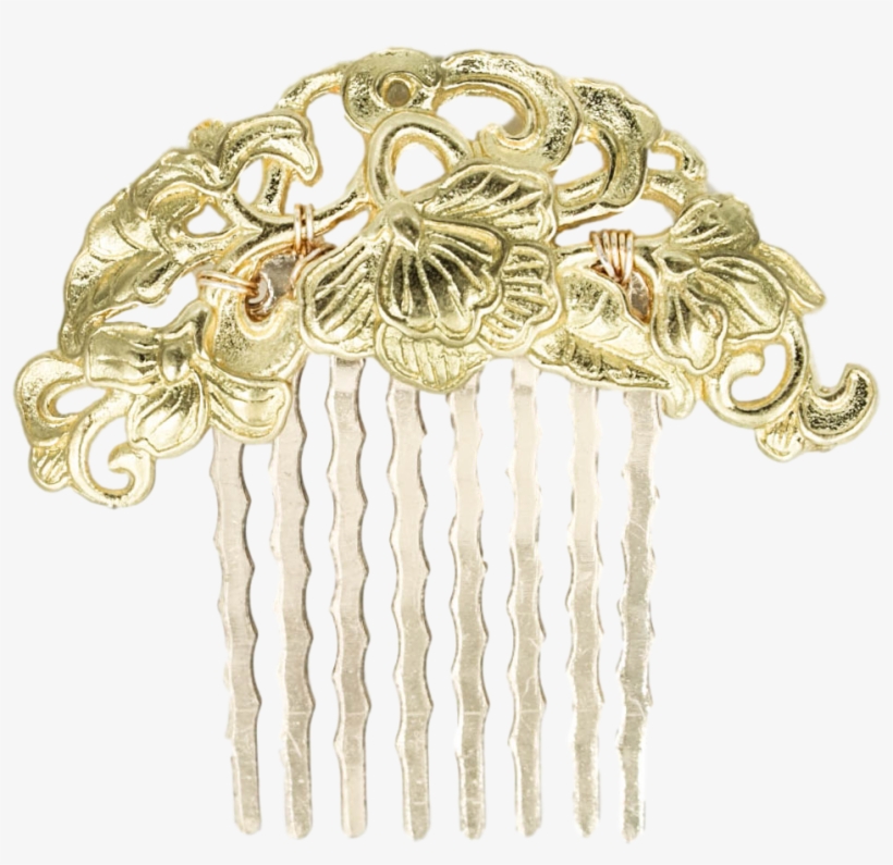 Tree Peony Hair Comb - Comb, transparent png download