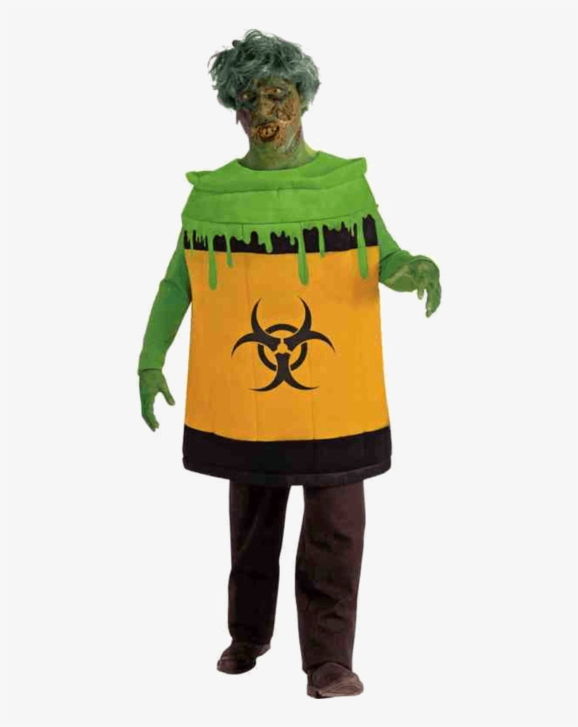 Toxic Waste Barrel Zombie Costume - Toxic Waste Barrel Costume, transparent png download