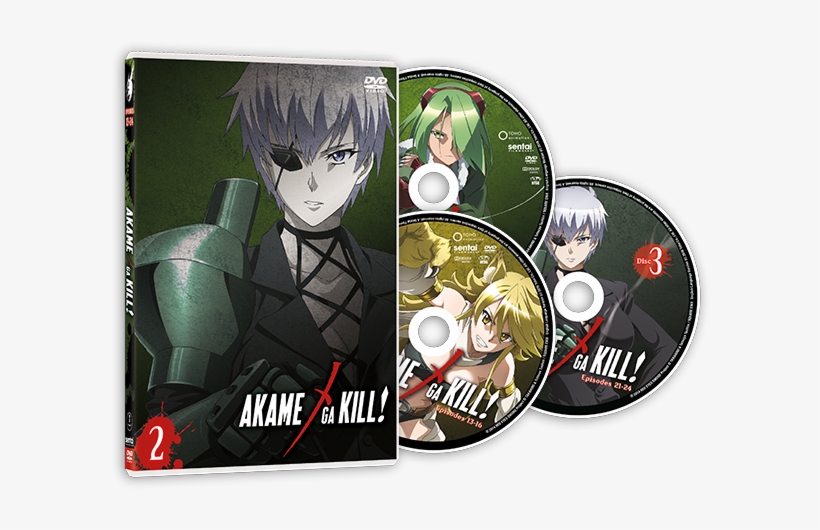 Blu-ray • Dvd • Ost - Akame Ga Kill Dvd Set, transparent png download