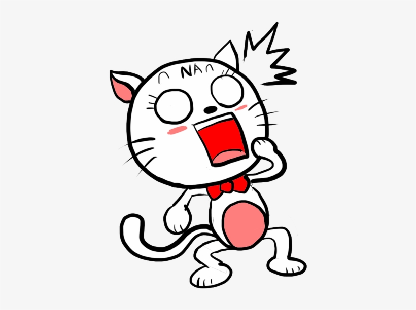 Nana貓 驚訝 - Line 貼圖 驚訝, transparent png download
