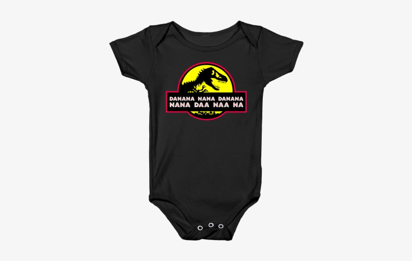 Da Nana Nana Da Nana Nana Daa Naa Na Baby Onesy - Jurassic Park, transparent png download