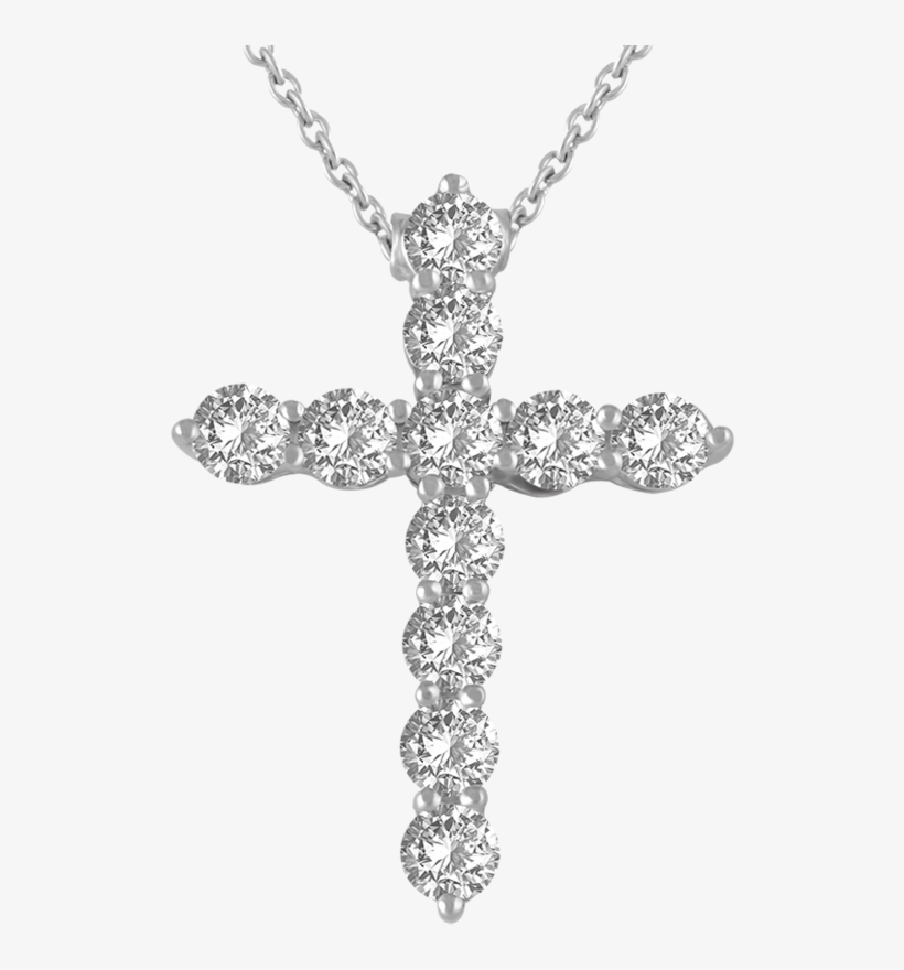1 Crt Diamond Cross Necklace PNG Image Transparent PNG Free Download