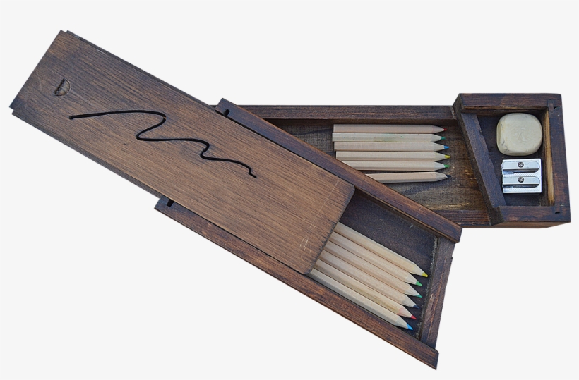 Wooden Box,pencil Pictures - 筆箱 おしゃれ, transparent png download