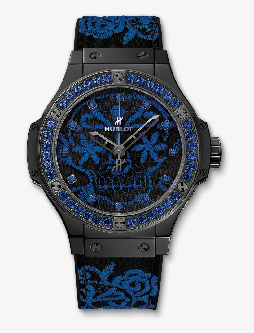 Big Bang Broderie Sugar Skull Fluo Cobalt Blue - 343 Cg 6590 Nr 1222, transparent png download