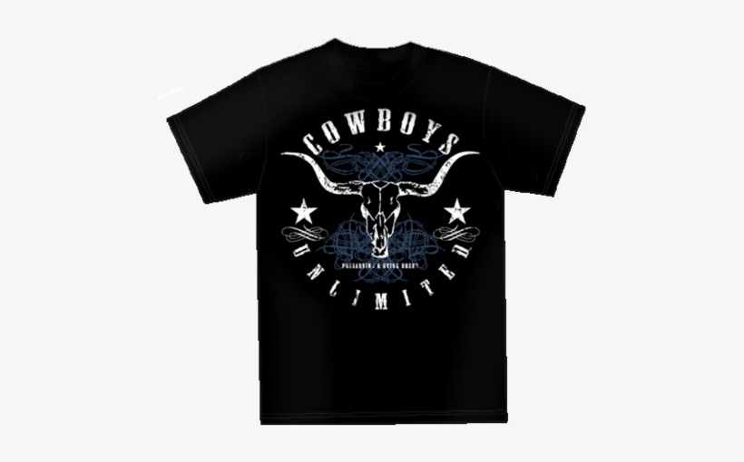 "blue Skull" Cowboys Unlimited - Tee Shirt Steve N Seagulls, transparent png download