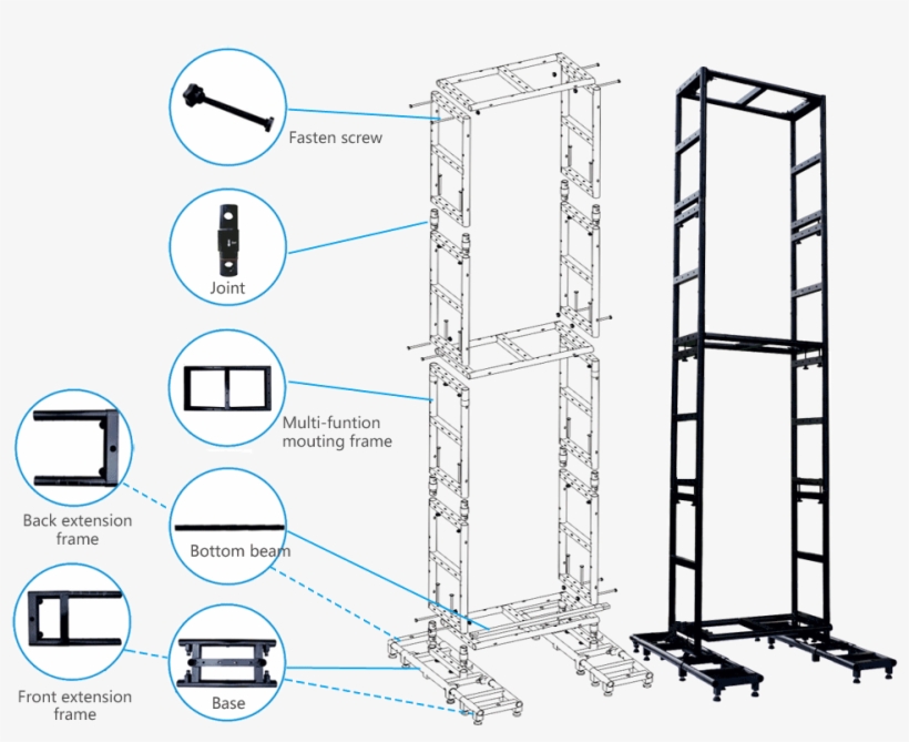 Multi Function Mounting Frame Led Screens,led Display,full - Led Screen Mounting, transparent png download