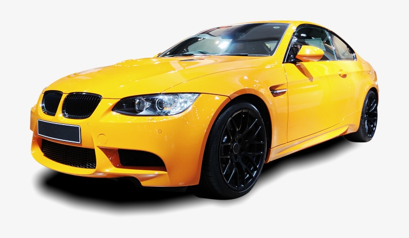 Yellow Car - Bmw Yellow Car Png, transparent png download