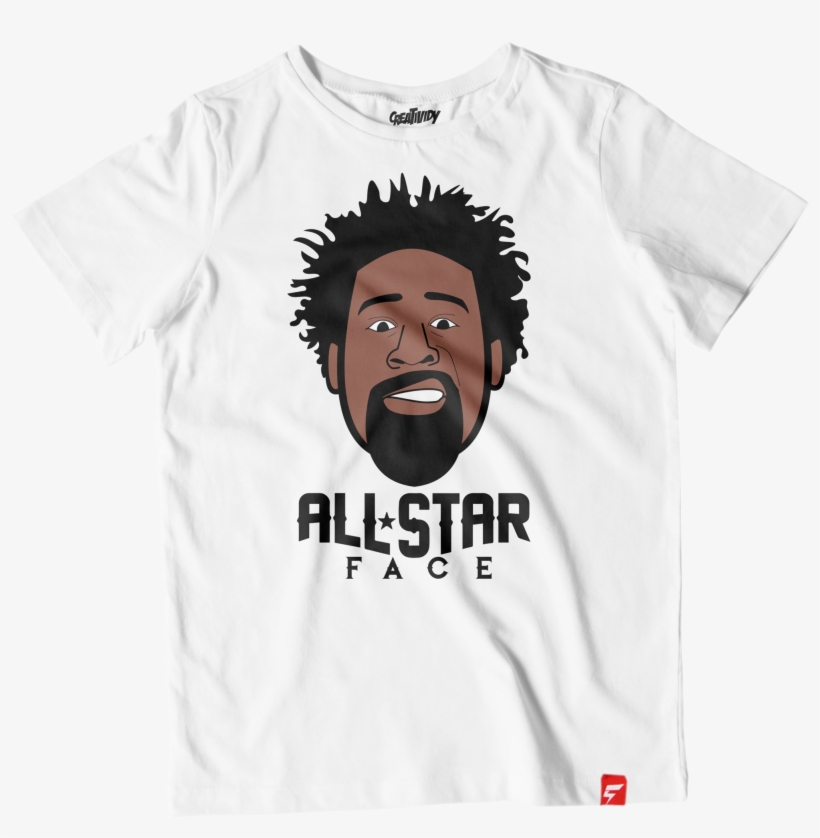 Deandre Jordan All Star Dunk Face Tee - Jayson Tatum Caricature Fauxket (faux Pocket) Tee, transparent png download