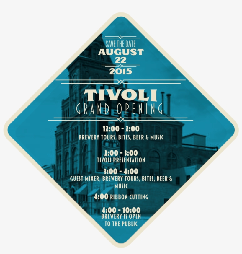 Tivoli Grand Opening - Sign, transparent png download