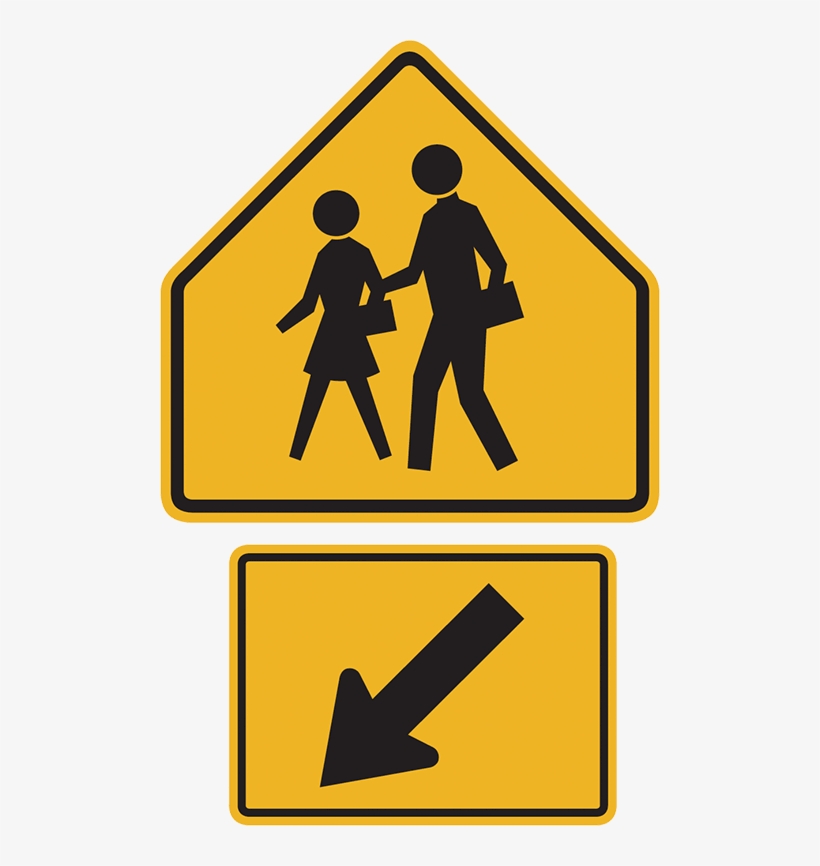 School Crossing - School Zone Sign Canada, transparent png download