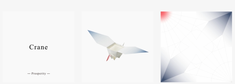 We Created These Motifs In Colors Evoking Ukiyo-e, - Crane, transparent png download