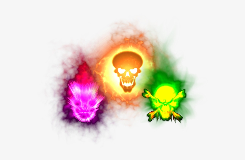 Burning Skull Death Fx - 3d Burning Skulls Png, transparent png download