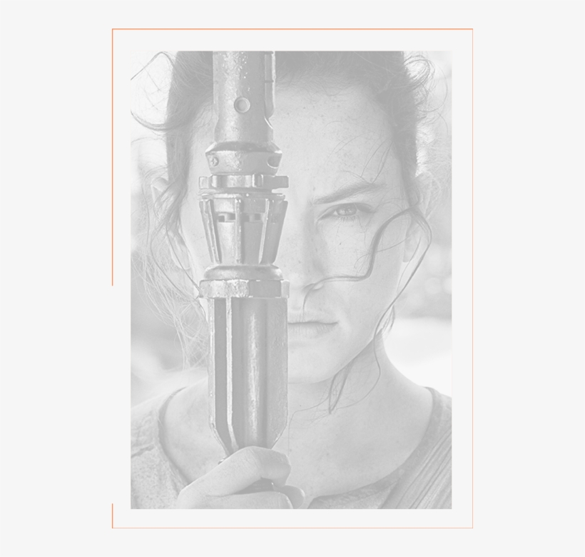 Daisy Ridley - Force Awakens Rey Poster, transparent png download