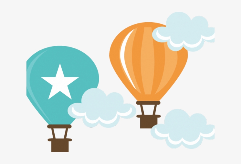 Hot Air Balloon Clipart Svg - Cartoon Hot Air Balloon Transparent, transparent png download