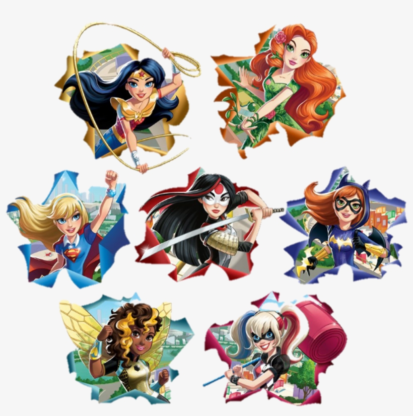Dcsuperherogirls Wonderwoman Batgirl Katana Harleyquinn - Dc Superhero Girls Fanart, transparent png download