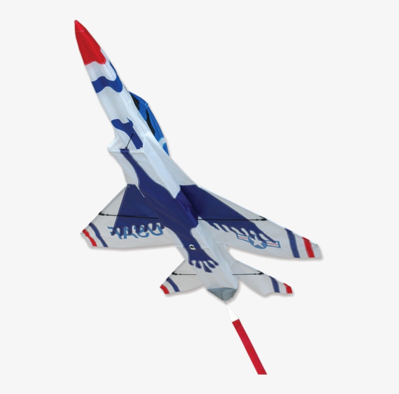 F-16 Thunderbird Jet Kite - Premier Two Suspension Loops 3d Jet Kite, transparent png download