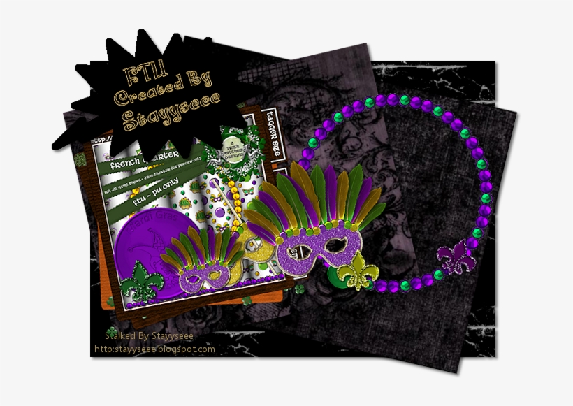 Mardi Gras Border Png For Kids - French Quarter, transparent png download