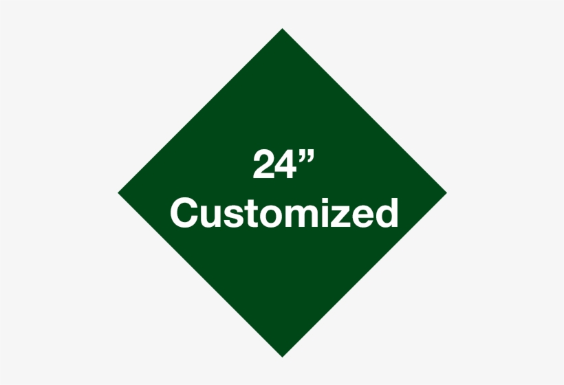 24" Green Diamond Custom Floor Tape Markings - Health And Safety Signs, transparent png download