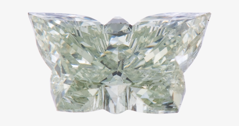 Butterfly Diamond Light Greyish Green "chameleon" Si1 - Butterfly, transparent png download