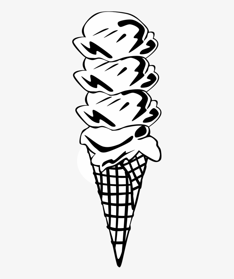 Desserts, Ice Cream Cones, Waffle, Quad Png - Ice Cream Cone Clip Art, transparent png download