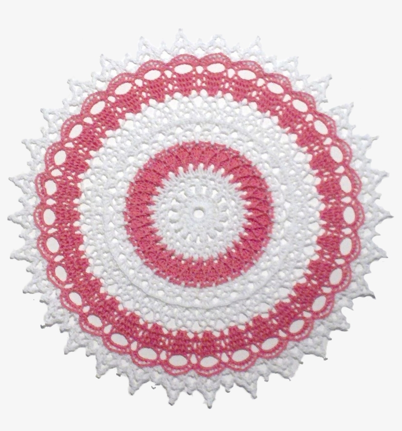 Pink & White Doily From Hampt And Projectdecor - Necklace, transparent png download