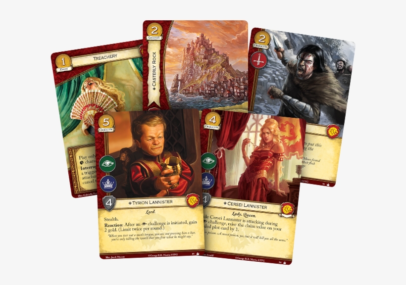 Our Staff Has Put Together A First Blush Analysis Of - Game Of Thrones: The Card Game (cards), transparent png download