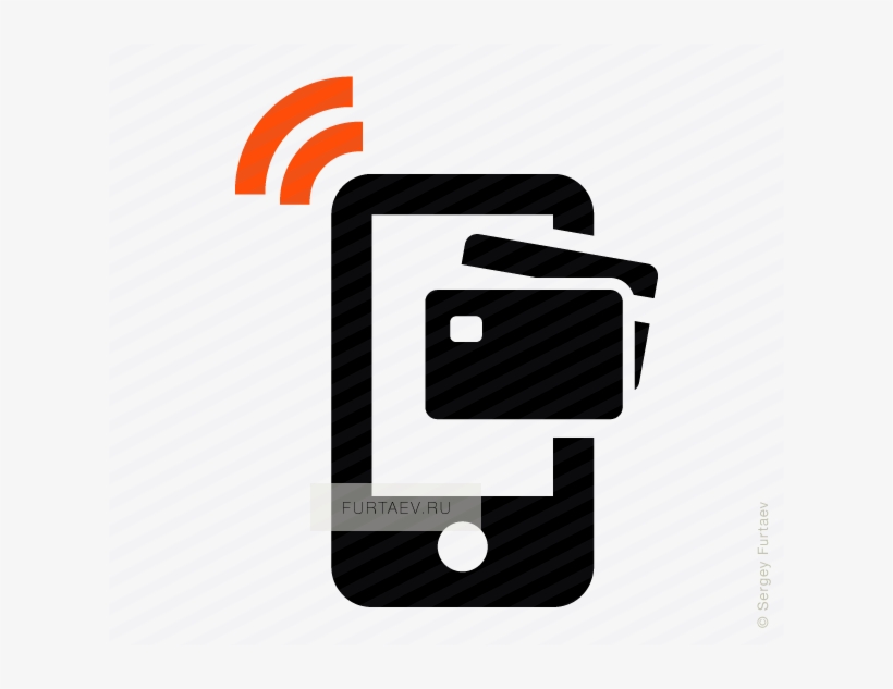 Vector Icon Of Mobile Phone With Wireless Signal Under - Mobile Wallet Vector, transparent png download