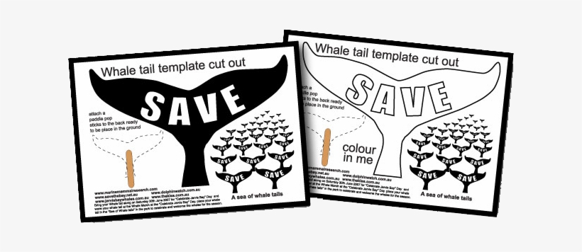 The Whale Tail Template Is Available To Download - Whale Tail, transparent png download