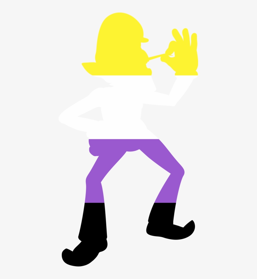 Tumblr's Being Wacky And I Hope This Doesn't Post Like - Waluigi Silhouette, transparent png download