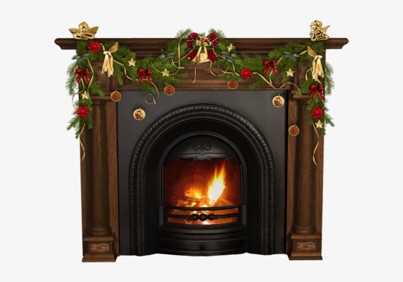 Cheminée De Noël Png - Новогодний Камин На Прозрачном Фоне, transparent png download