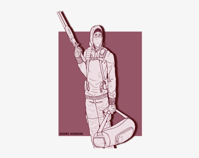 A Refined Sketch I Made After The - Desert Avenger, transparent png download