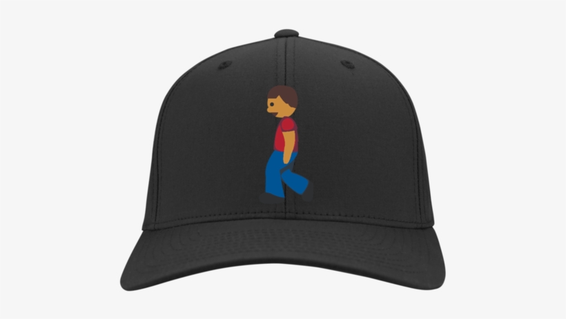 Man Walking Emoji C813 Port Authority Flex Fit Twill - Hat, transparent png download
