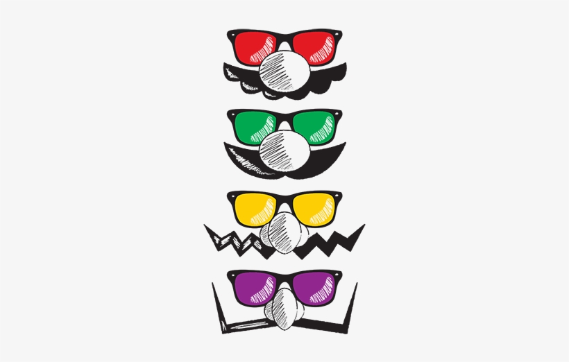 Glasses Of Family - Mario Luigi Wario Mustaches, transparent png download