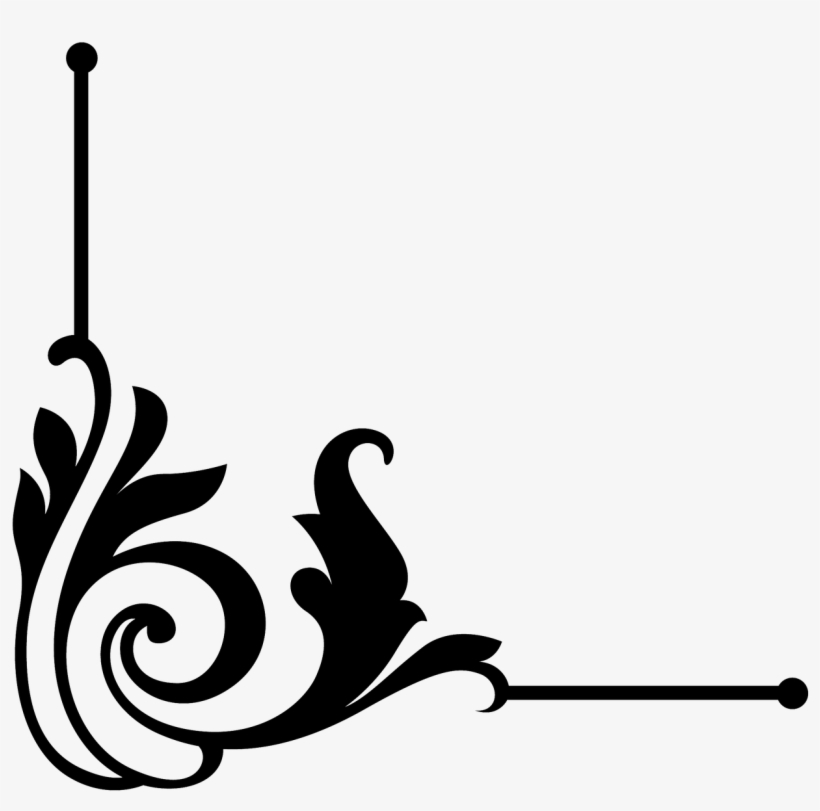 Corner Frame Leaves - Ornament Vector, transparent png download